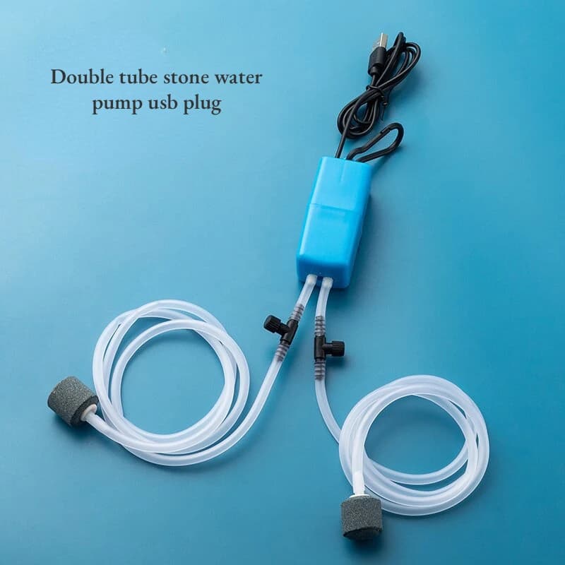 Mini Kit de pompe à Air pour Aquarium, pompe à oxygène avec pierre à Air, silencieux, haute efficaci