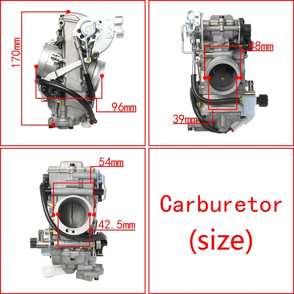 Carburateur FCR 39 39mm Racing à corps incliné et clapet plat avec TPS pour Duke/SM/SXC 600/620/625/