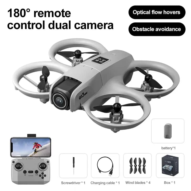 Drone GT3 MAX Nouveau 8K 5G GPS Professionnel HD Télécommande avec Écran Anti-Collision Quadricoptèr