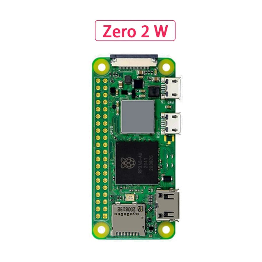 Raspberry Pi Zero 2 W Zero 2W-soudure originale officielle avec tête à souder 512 mo DRAM BCM2710A1