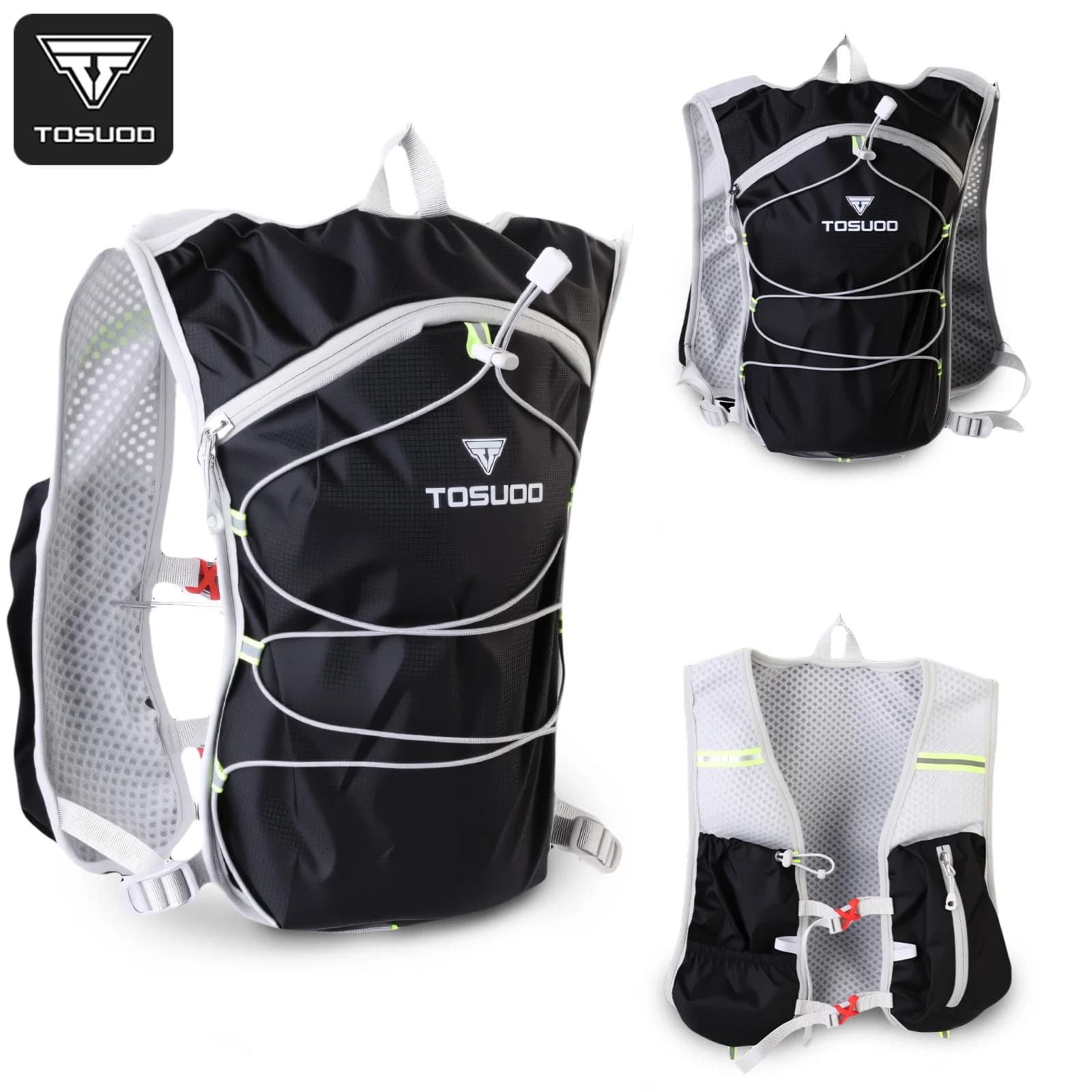 Sac à dos de trail running ultraléger pour femmes et hommes, gilet d'hydratation pour course à pied,