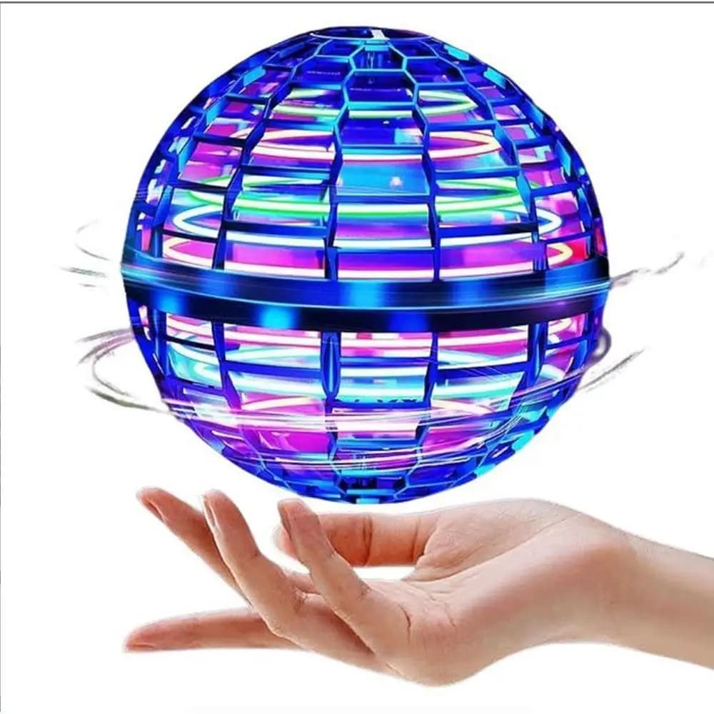 Boule volante LED rechargeable, boomerang, mini drone UFO, jouet pour enfants contrôlé à la main, ro