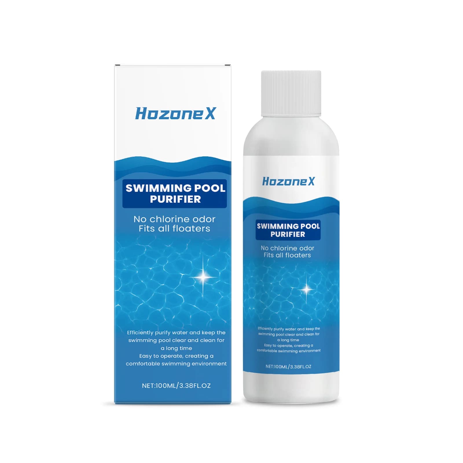 Liquide purifiant pour piscine, améliore la qualité de l'eau, élimine les odeurs, élimine la saleté,