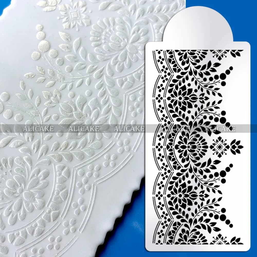 Nouveaux modèles de pochoirs à gâteaux, conception de fleurs pour mariage, fête d'anniversaire, moti