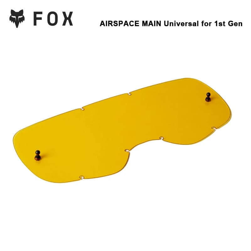 Lentille de remplacement FOX RACING Airspace Main Gen 1 pour lunettes de protection, anti-buée, HD,