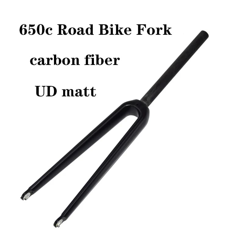 650C course vélo de route brillant mat 3K UD fourche entièrement en Fiber de carbone piste fourche a