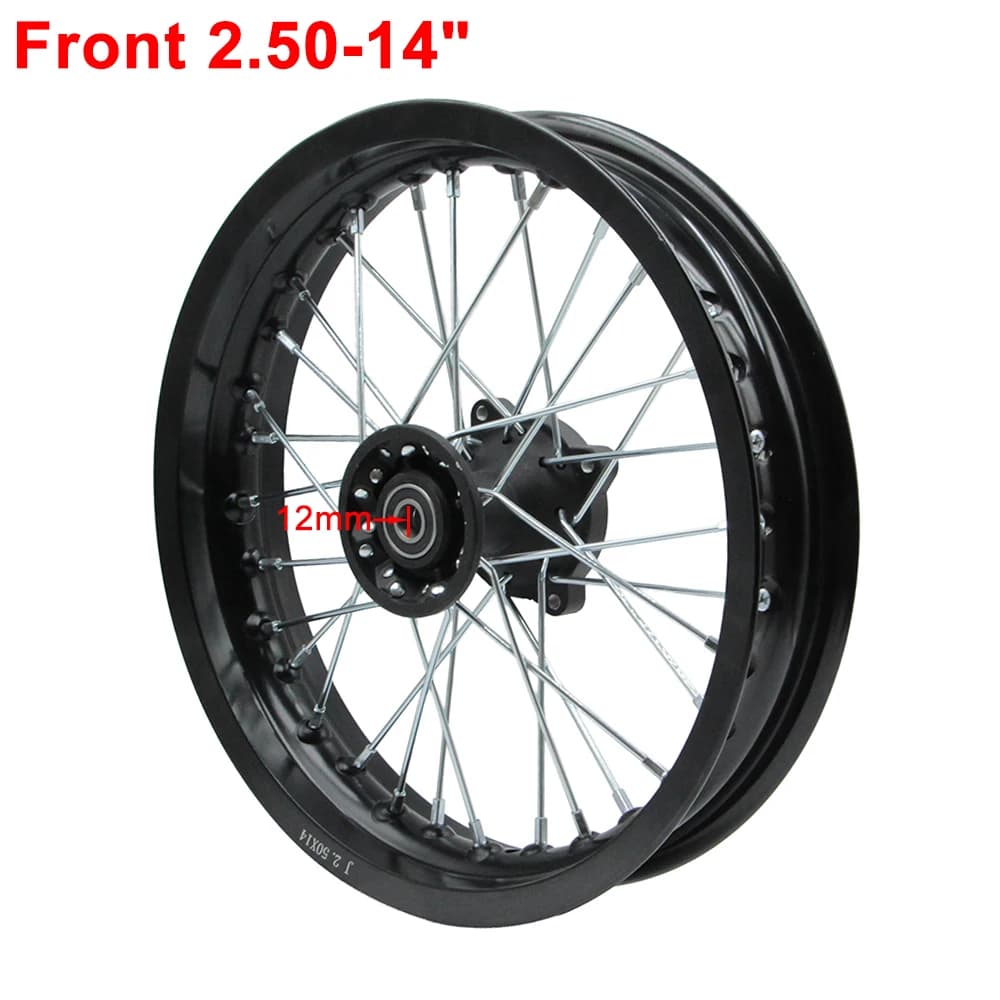 Jantes en alliage 2.50-14" 3.00-14" pour KAYO BSE Apollo Xmotos Racing Supermoto Dirt Pit Bike Motoc