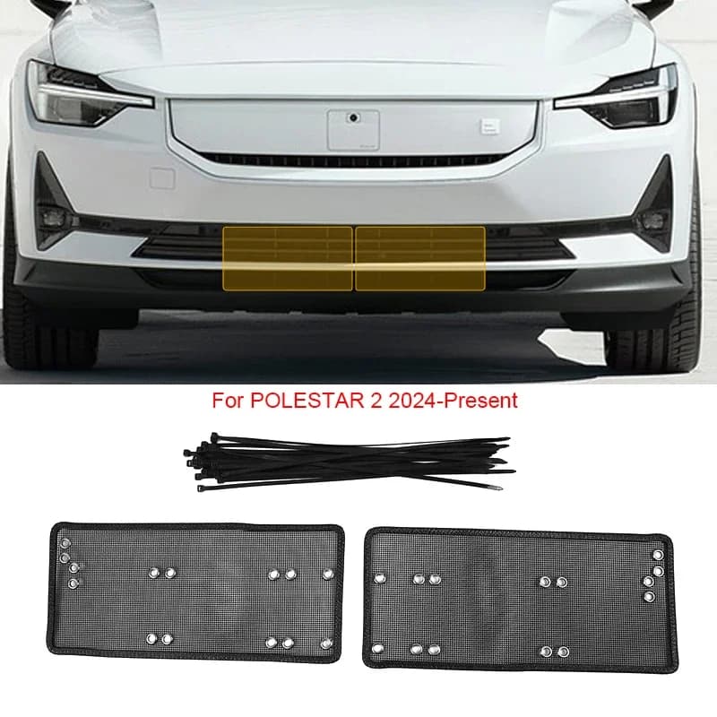 Filet de protection d'entrée d'air anti-insectes pour voiture POLESTAR 2 3 4 2024-2025, grille d'aér