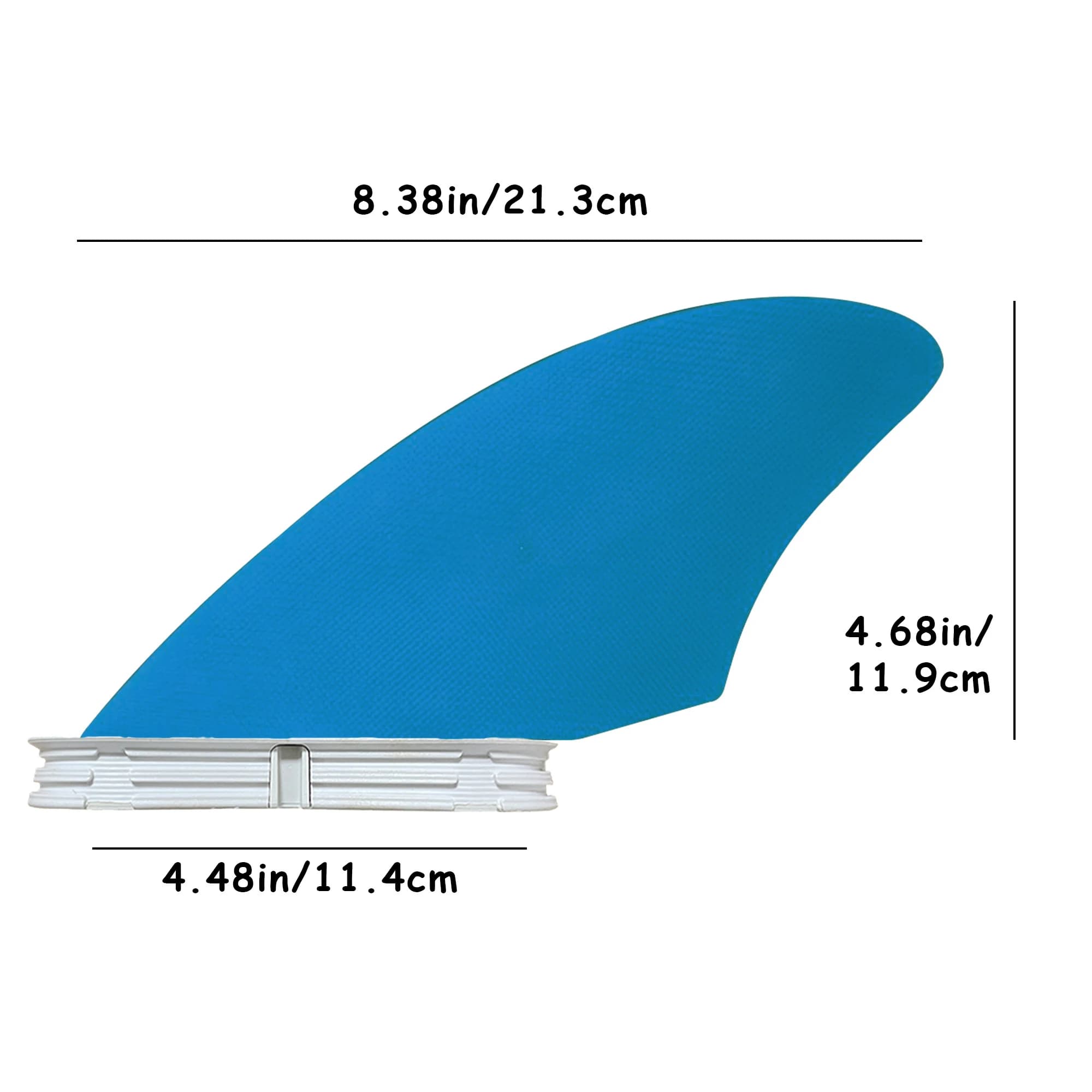 Ailerons à double quille (2 ailerons) ailerons de surf à languettes simples/doubles II, flexibles en
