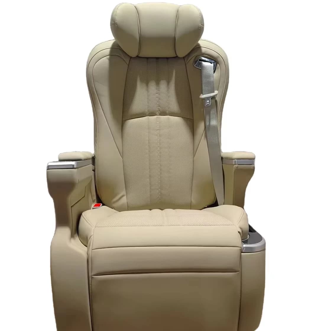 Siège de passager de luxe pour camping-car, pivotant, en cuir, style siège de course, avec fonctions