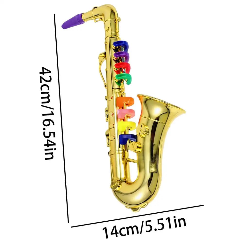 Saxophone jouet pour enfants, instrument de musique léger et éducatif pour garçons et filles, cadeau