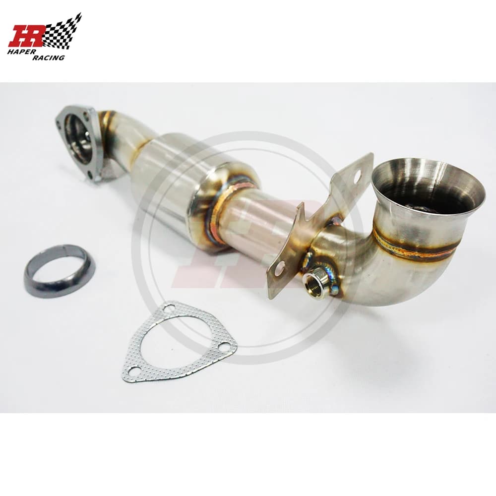 Downpipe de performance HP RACING avec catalyseur 200 cellules pour Mini Cooper S R56 R57 R58 R59 R60 et Peugeot 208 RCZ 2007-2014