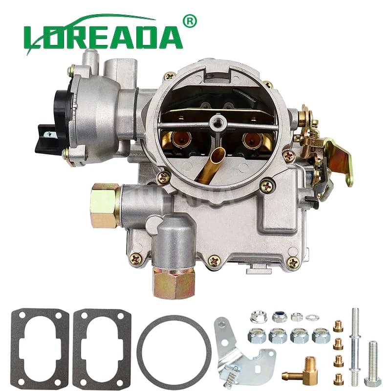 Carburateur marin neuf à 2 corps pour Mercruiser Rochester Mercarb 2.5L 3.0L 4CYL avec starter électrique et long lien de commande 3310-864940A01