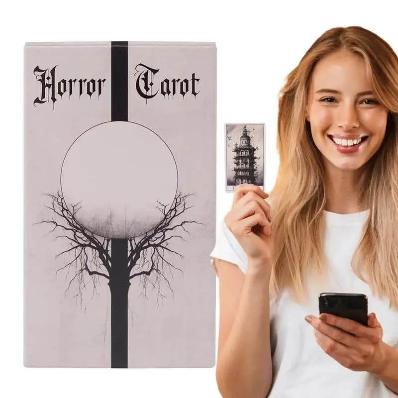Jeu de cartes de tarot d'horreur pour oracle