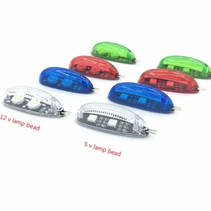 Veilleuse LED de Navigation intelligente 3W 5V/12V rouge/vert/blanc/bleu avec câble pour Drone RC