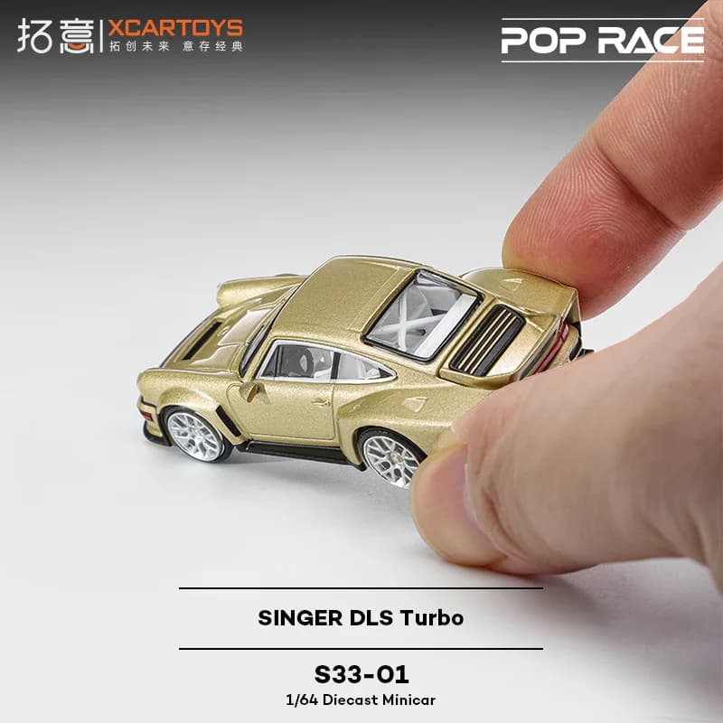 POP RACE 1/64 S33-01 Porsche Singer DLS Turbo