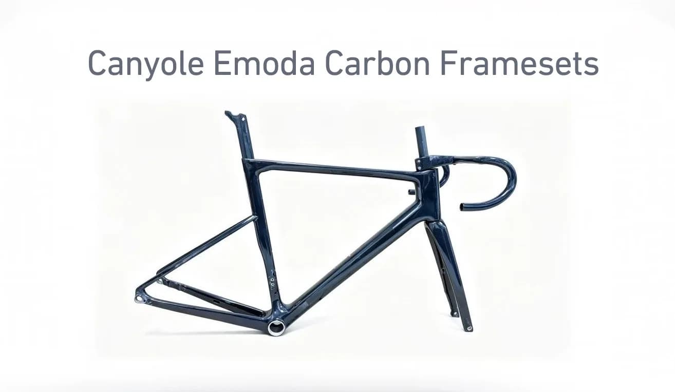Cadre de vélo de route en fibre de carbone Canyole-emoda 26 pouces