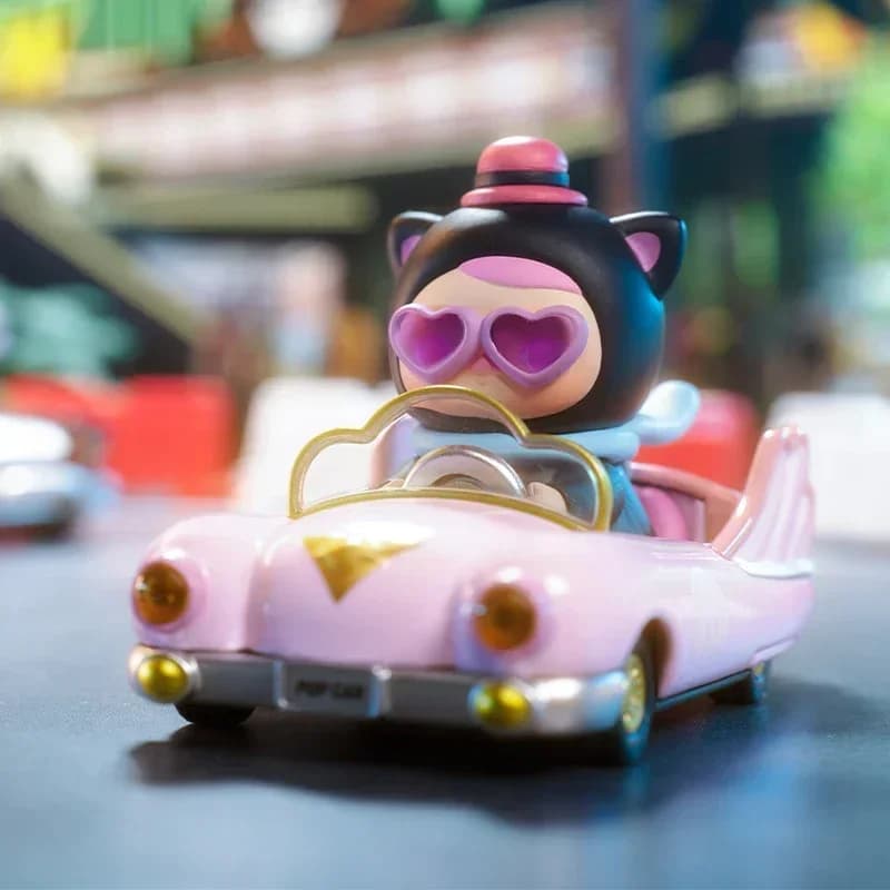 POP MART POPCAR Super Track série boîte aveugle jouets Kawaii Anime figurine Surprise
