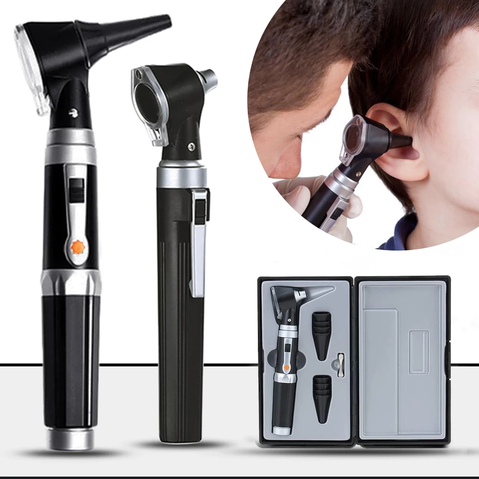 Lunette d'oreille Kanoscope professionnelle avec lumière, détecteur d'infection auriculaire, étudiants en soins infirmiers et en médecine, enfants, adultes, animaux de compagnie