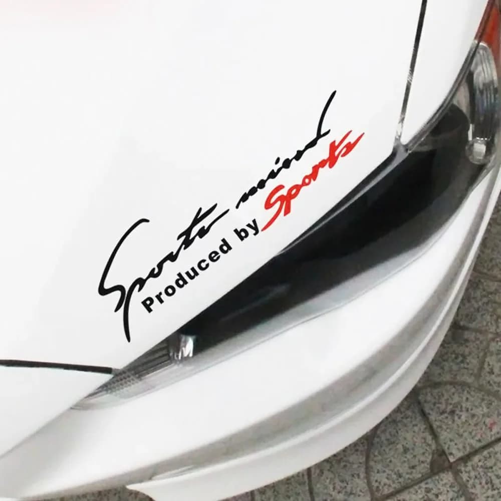 Autocollant esprit de sport pour capot de voiture de course